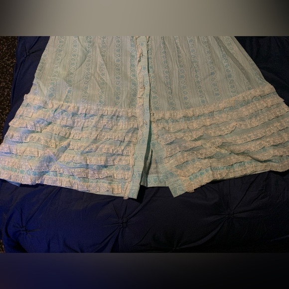 Blue Bishop Sleeve Peter Pan Collar Robe - Picture 3 of 15